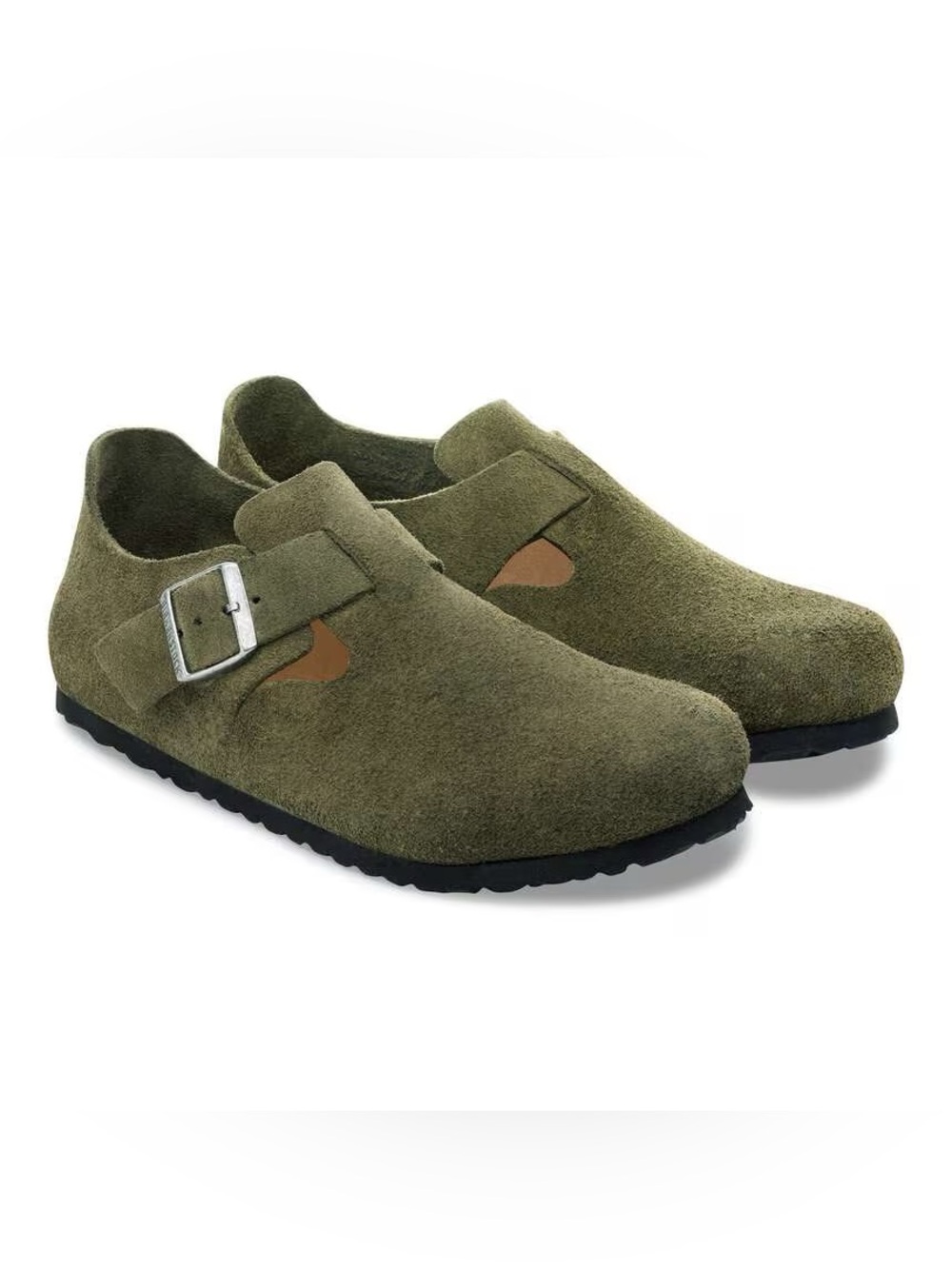 Birkenstock London Suede Leather in Thyme
